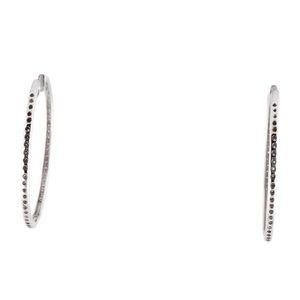 14K white Gold DIAMOND 💎 hoops